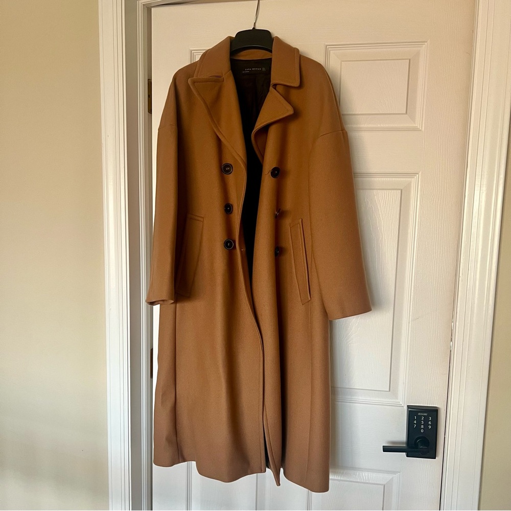Zara camel coat